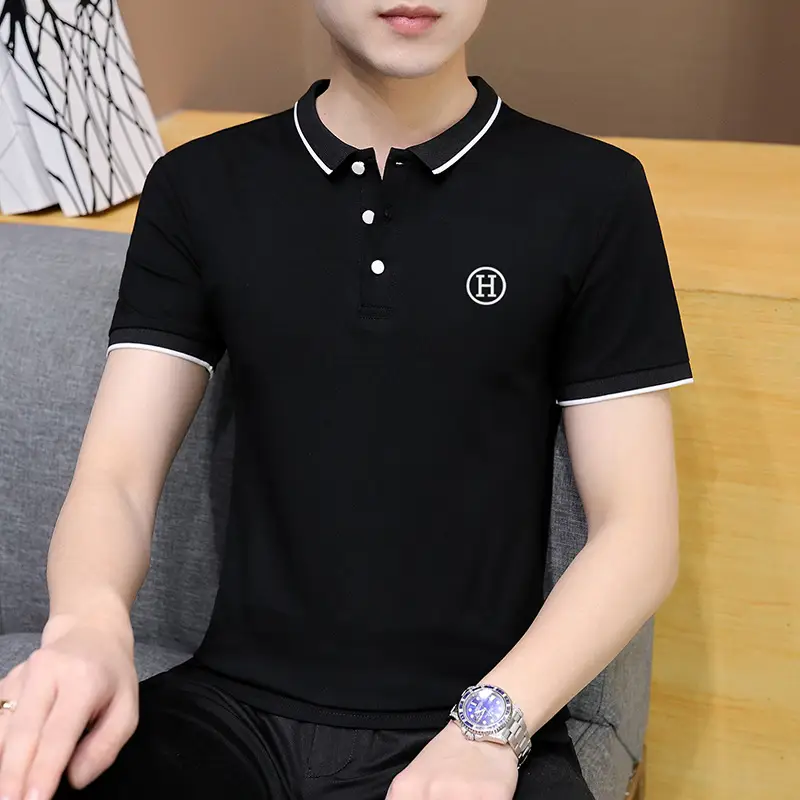Men's Grey Polo T-Shirt 2025 Summer Casual Wear - Image 19