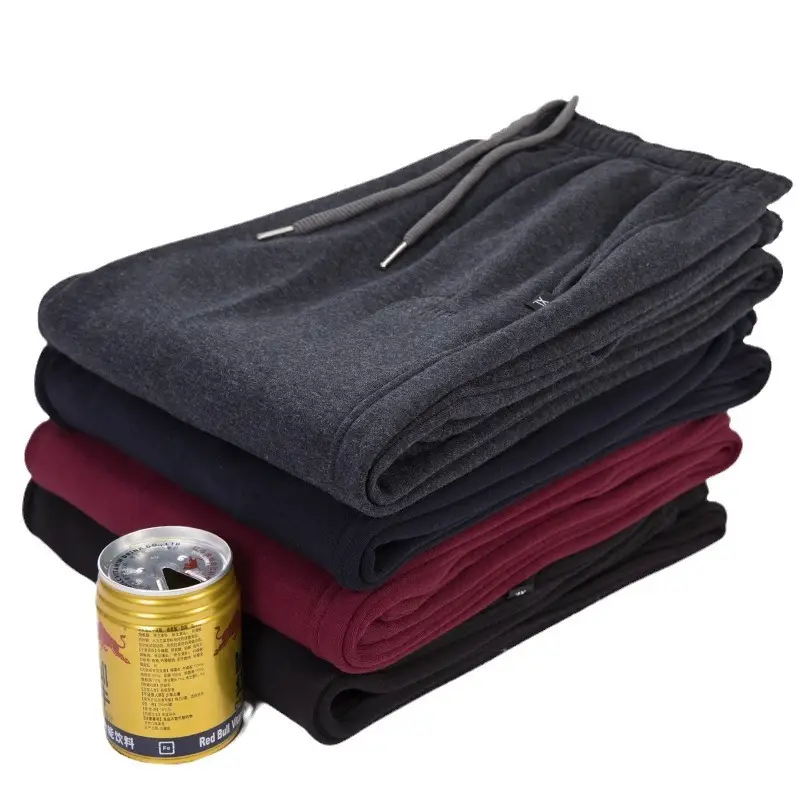 Middle-aged Women's Fleece Pants Maroon Winter - Image 12