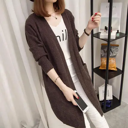 2022 Women's Mid-Length Knitted Cardigan Sweater - Image 4