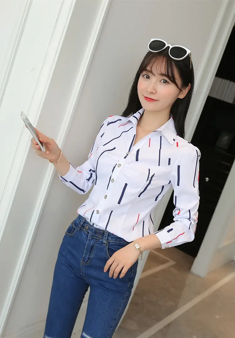 18彩条长袖