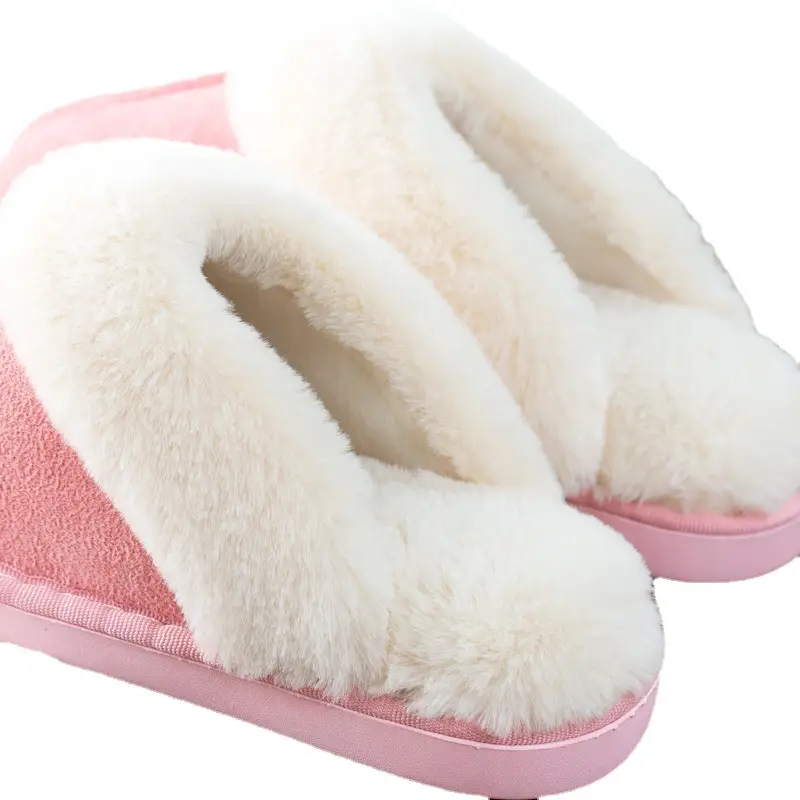 2020 autumn and winter explosions warm plush indoor couples non-slip cotton slippers men and women home cotton shoes wholesale foreign trade
