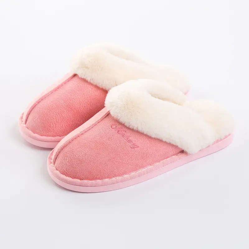 2020 autumn and winter explosions warm plush indoor couples non-slip cotton slippers men and women home cotton shoes wholesale foreign trade