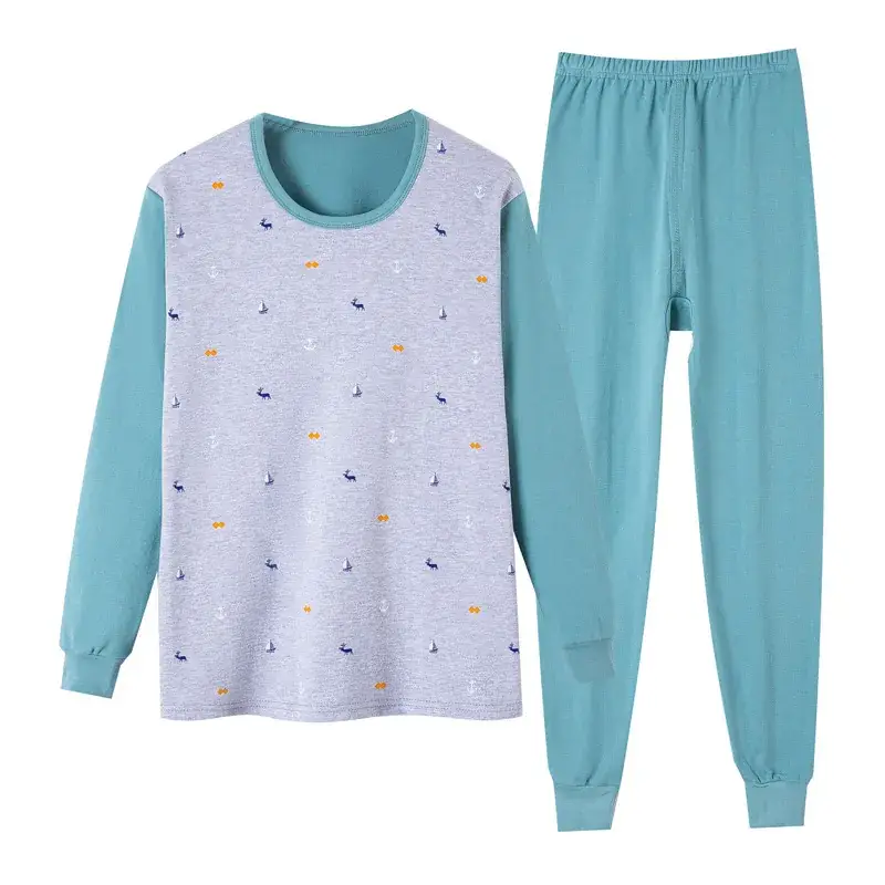 Autumn Striped Pajama Set for Boys & Girls
