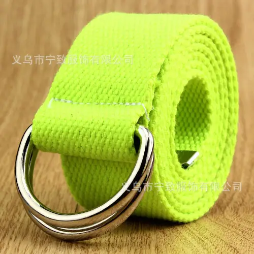 Green Knitted Double Ring Belt for Casual Wear - Image 10