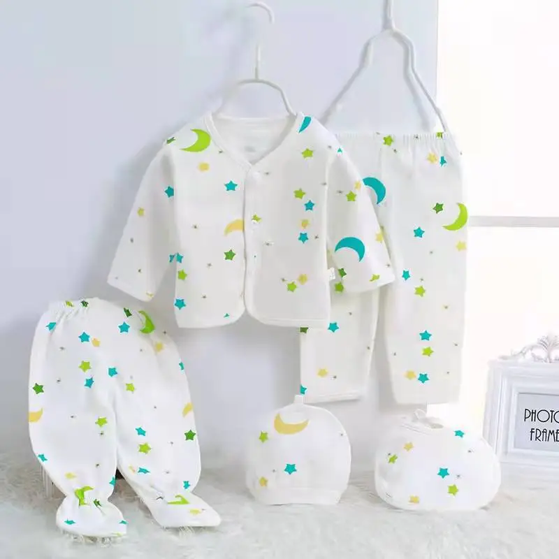 Monk-Style 5-Piece Baby Underwear Set 0-3M - Image 3