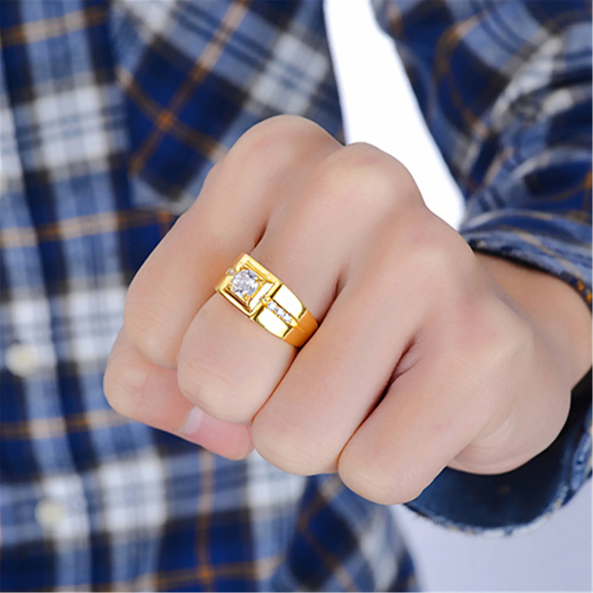 Trendy Zircon Open Wedding Ring for Women — feature 60