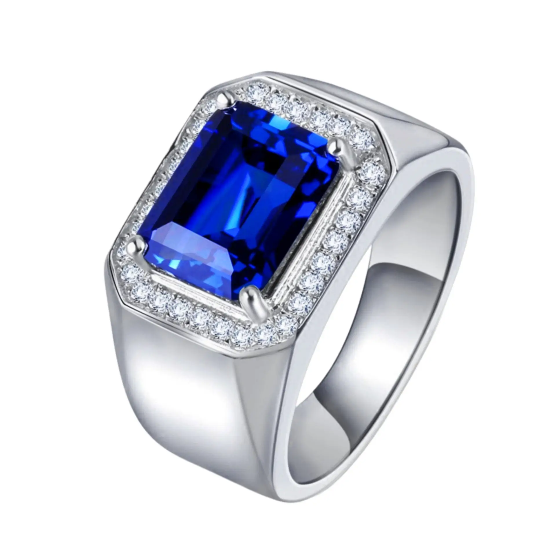 Trendy Zircon Open Wedding Ring for Women