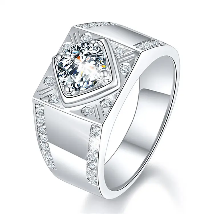 Trendy Zircon Open Wedding Ring for Women