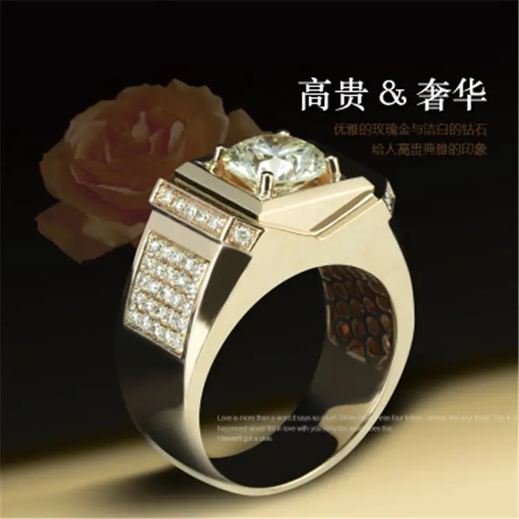 Trendy Zircon Open Wedding Ring for Women