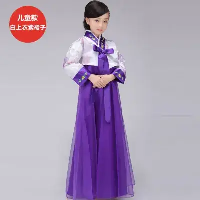 New Korean-style Princess Dress for Girls Red Blue - Image 11