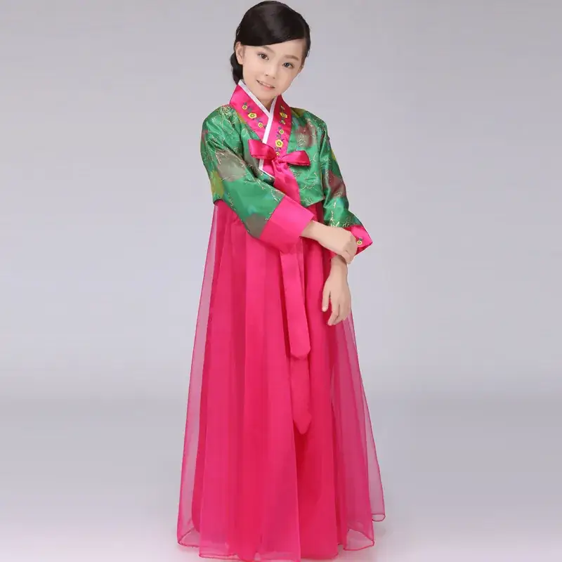 New Korean-style Princess Dress for Girls Red Blue - Image 9