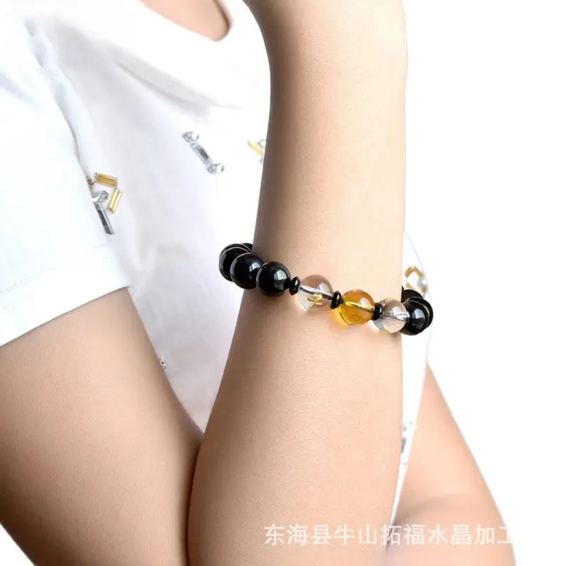 Sanhe Noble Zodiac Bracelet Tiger Horse Dog Wu Wu Obsidian Men Women - Image 6
