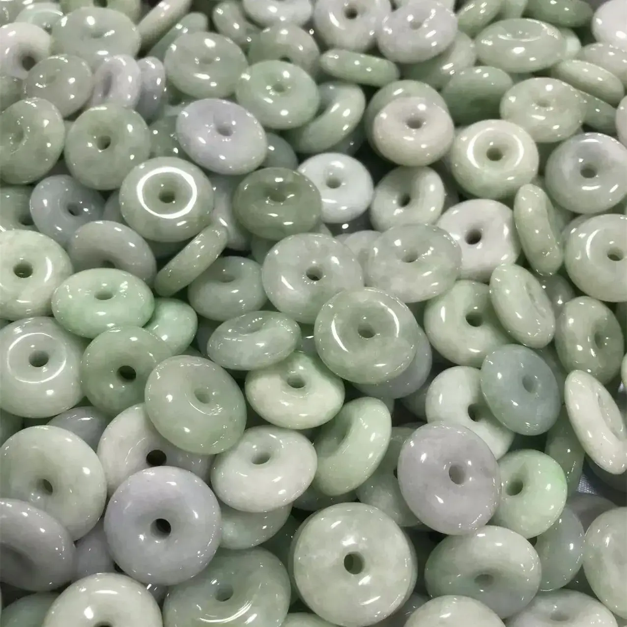 Green Natural Jade Ping An Buckle Pendants Wholesale - Image 4