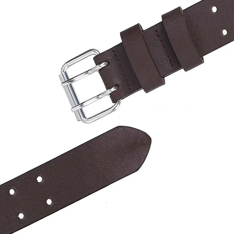 Men's Brown PU Leather Waist Zipper Wallet Belt with Pin Buckle β feature 11