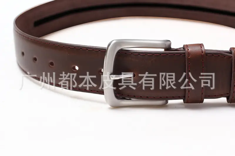 Men's Brown PU Leather Waist Zipper Wallet Belt with Pin Buckle β feature 3