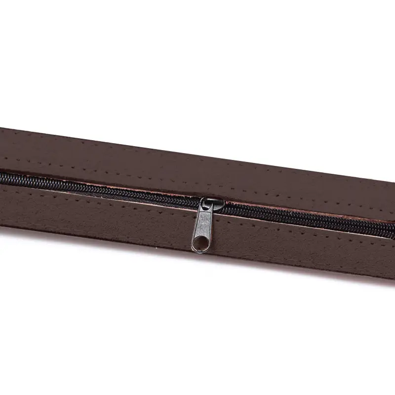 Men's Brown PU Leather Waist Zipper Wallet Belt with Pin Buckle β feature 6