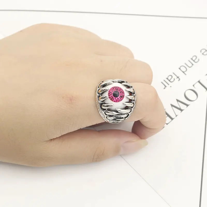 Titanium Steel Devil's Eye Ring for Men