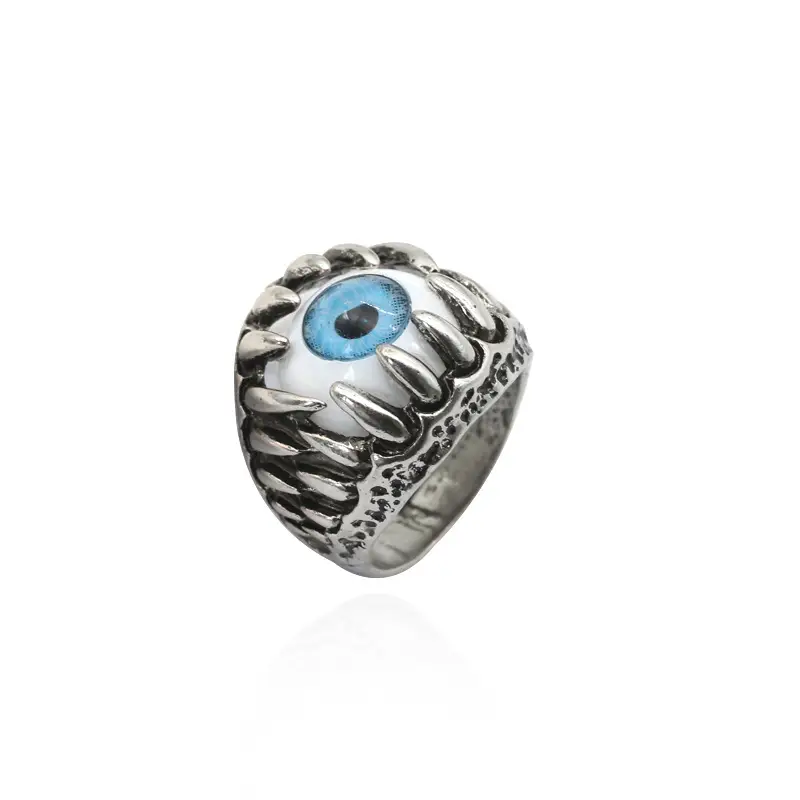 Titanium Steel Devil's Eye Ring for Men