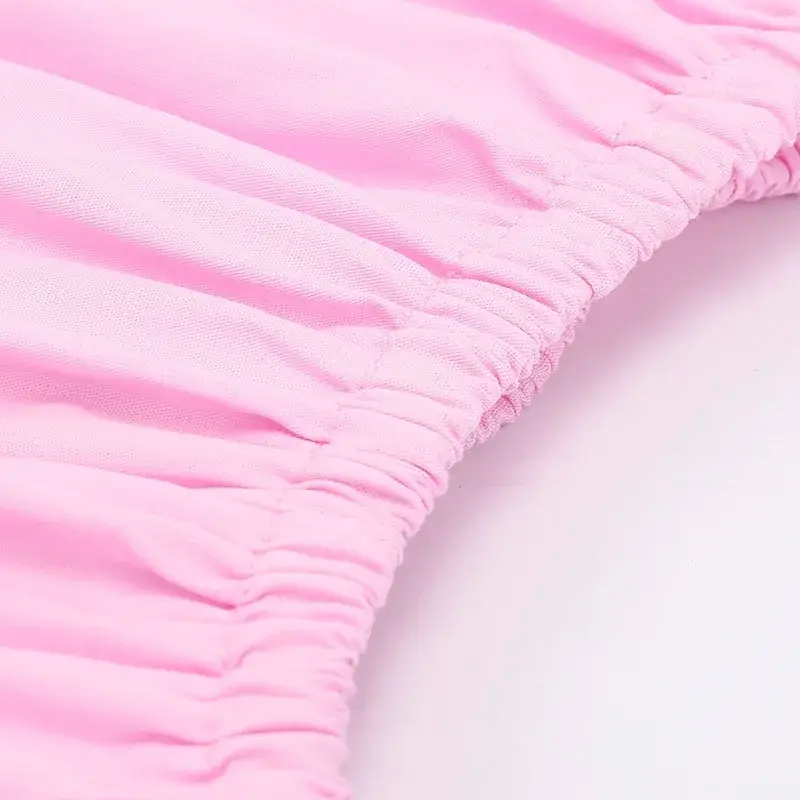 Pink Ruffled Top + Lavender Shorts Set for Girls - Image 5