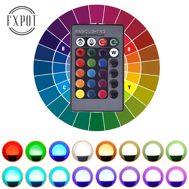 Remote Control LED Colorful Lamp with Magic Lighting - Image 5