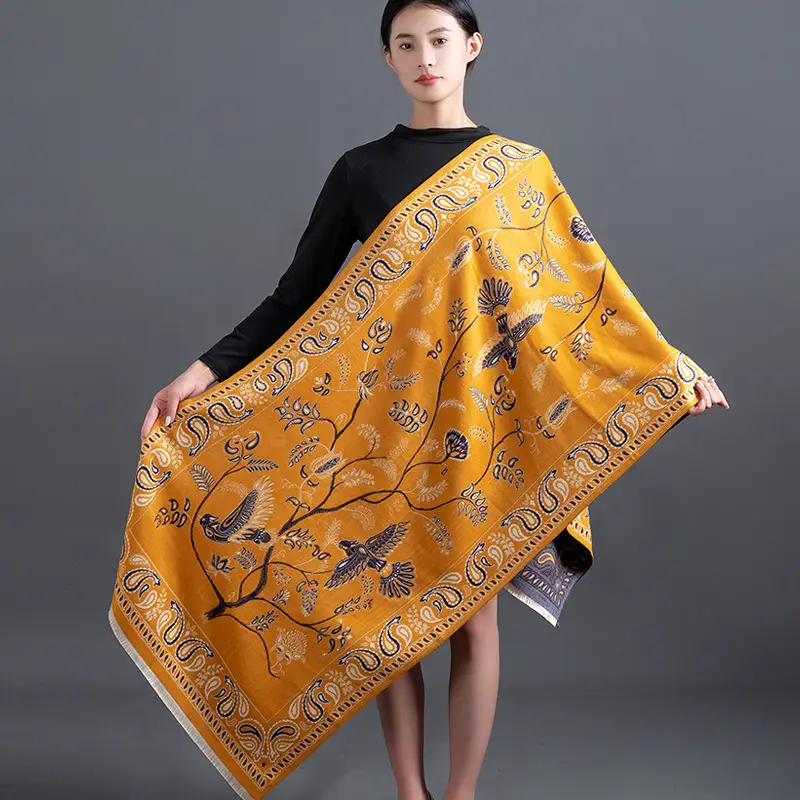 Winter Warm Neck Shawl for Women Cashmere Blend - Image 22