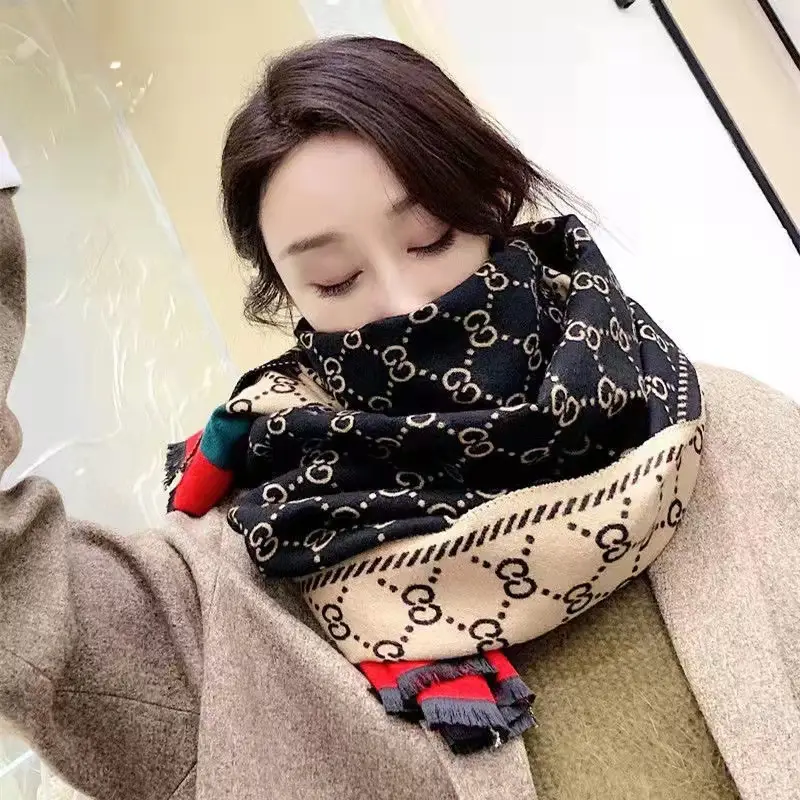 Winter Warm Neck Shawl for Women Cashmere Blend - Image 16