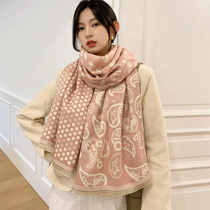 Winter Warm Neck Shawl for Women Cashmere Blend - Image 19