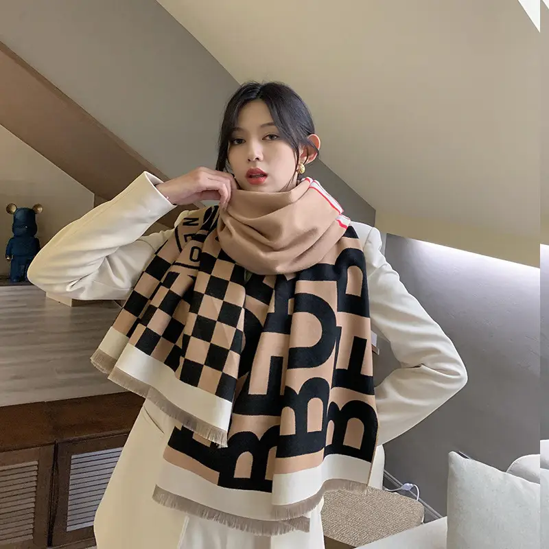 Winter Warm Neck Shawl for Women Cashmere Blend - Image 20