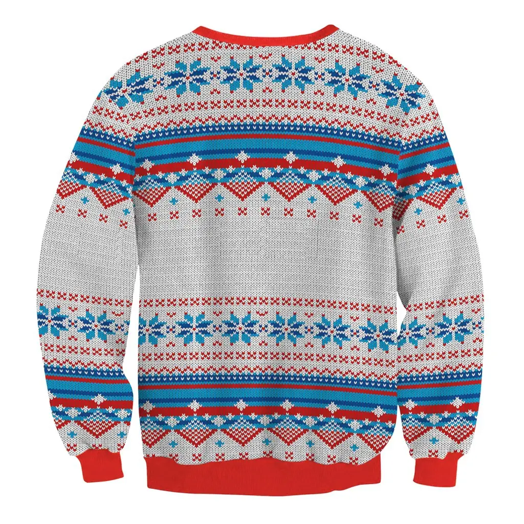 2024 Women's Digital Printed Christmas Sweatshirt Round Neck