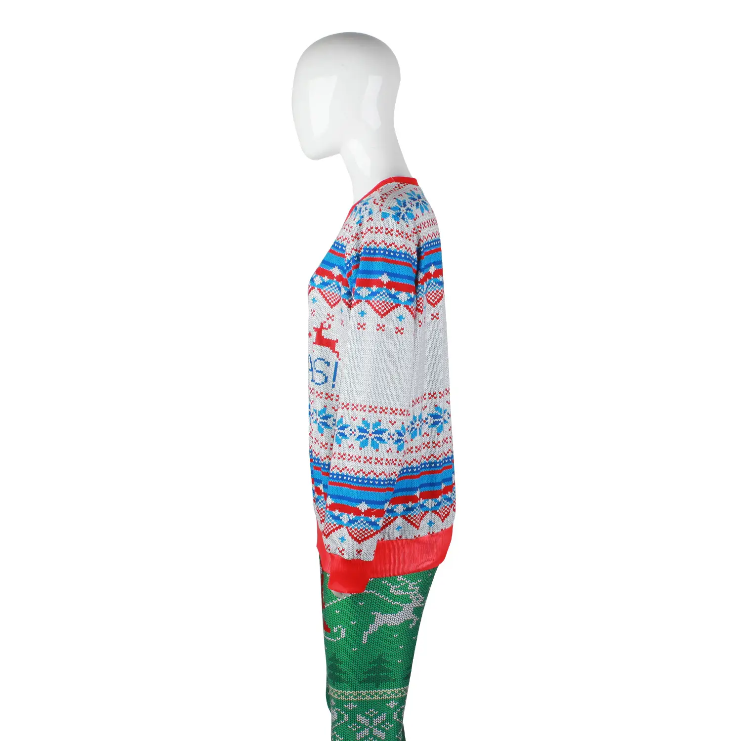 2024 Women's Digital Printed Christmas Sweatshirt Round Neck