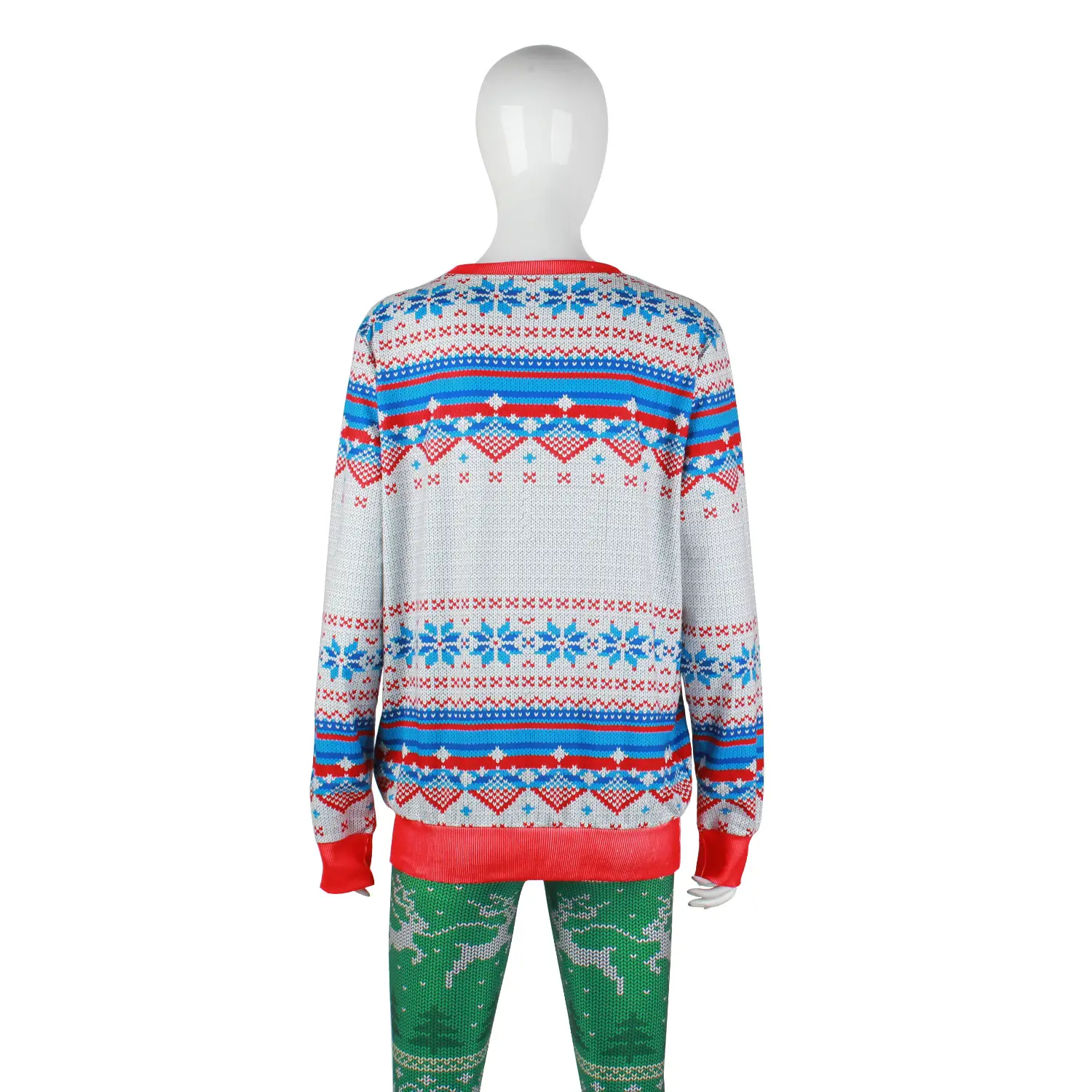 2024 Women's Digital Printed Christmas Sweatshirt Round Neck