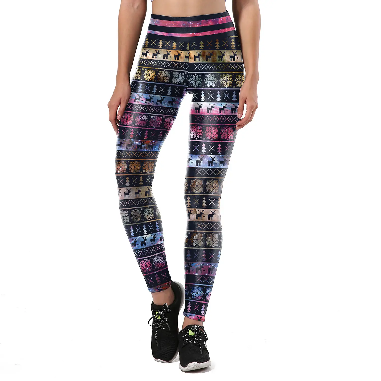 Digital Printed Starry Sky Snowflake Set Skirts Set