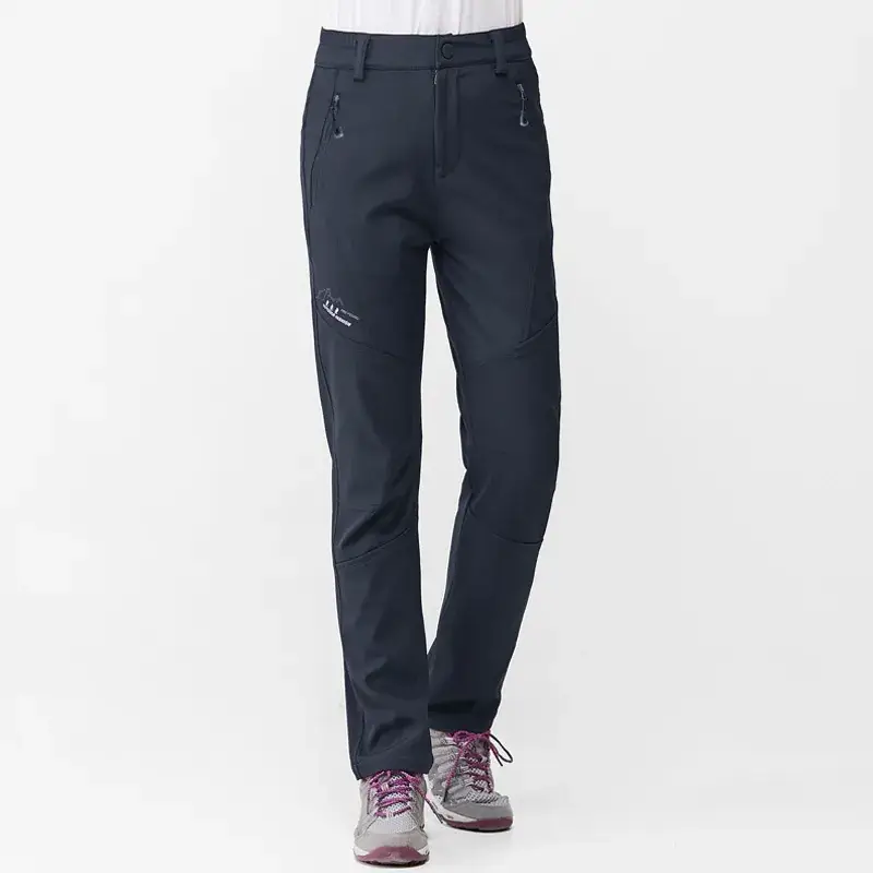 Men Black Fleece Lined Waterproof Ski Pants - Image 5