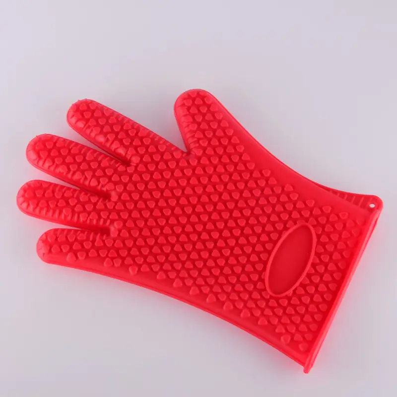 Silicone Heart-Shaped Gloves 130g Anti-Scalding Waterproof - Image 2