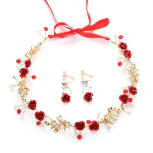 European & American Rhinestone Pearl Crystal Bridal Hair Band — feature 27