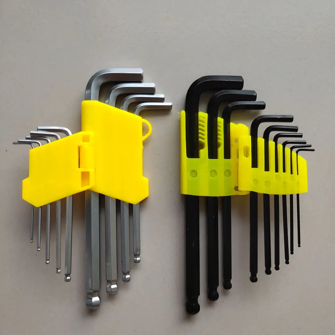 Factory wholesale black ball head hex 9pc set long manual wrench Matt single hex wrench