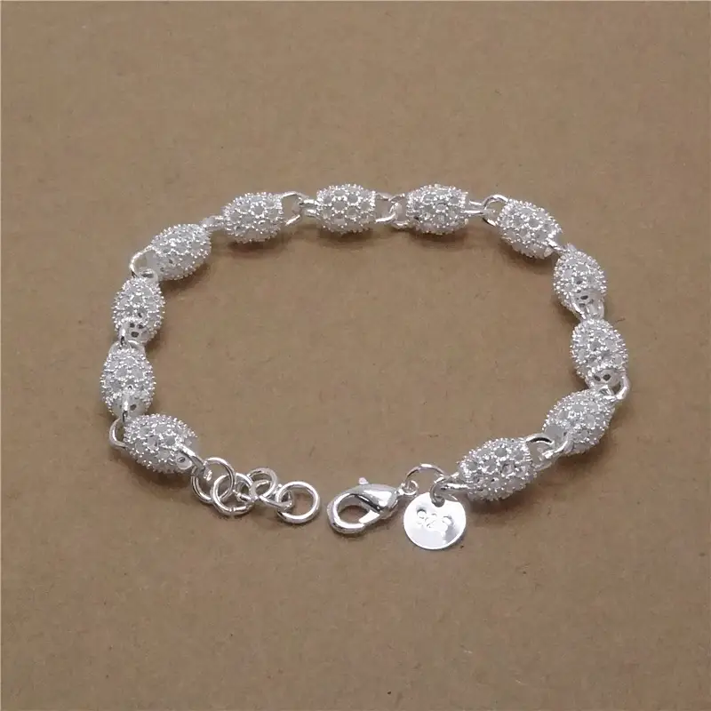 Silver Lace Bracelet 19cm Extension Chain — feature 12