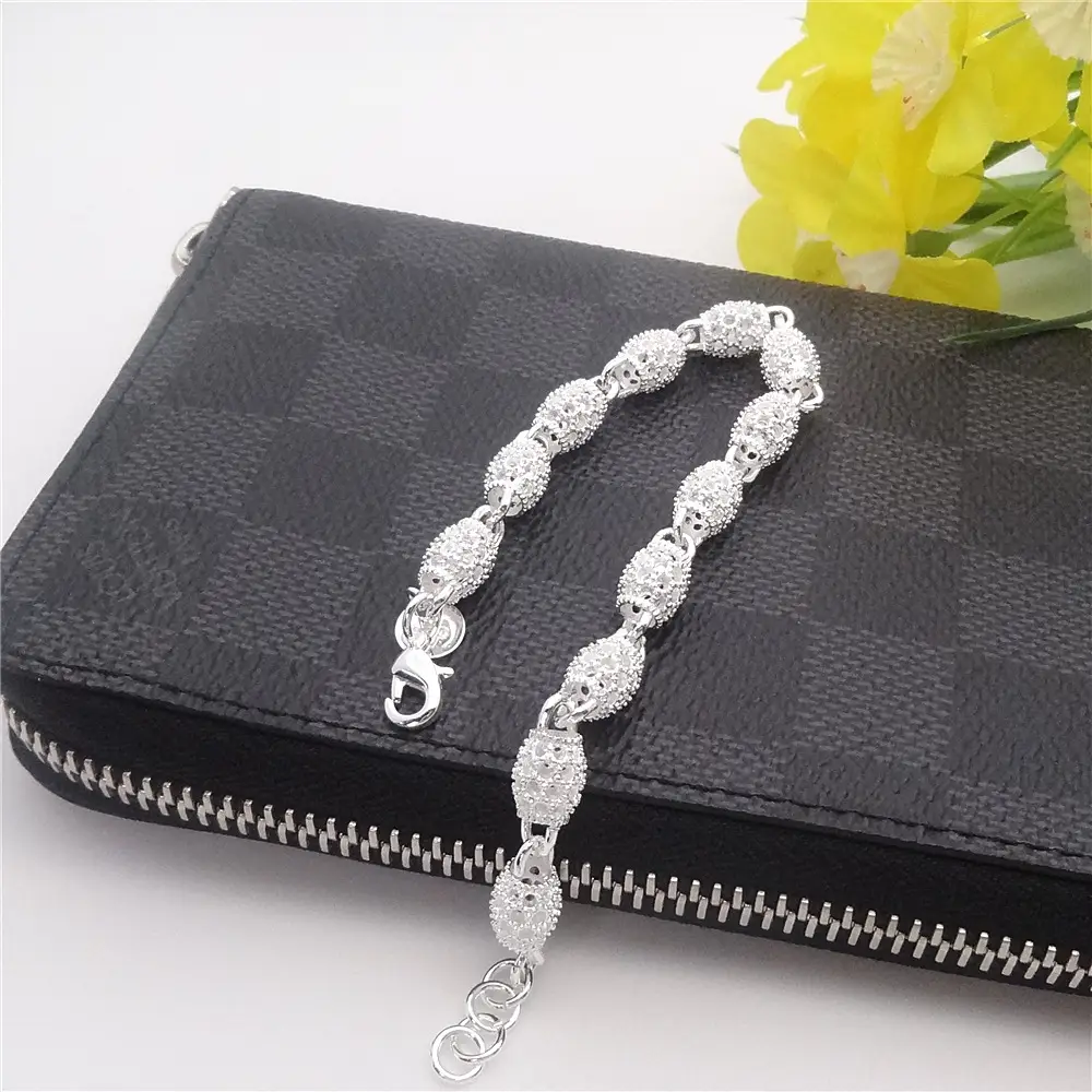 Silver Lace Bracelet 19cm Extension Chain — feature 14