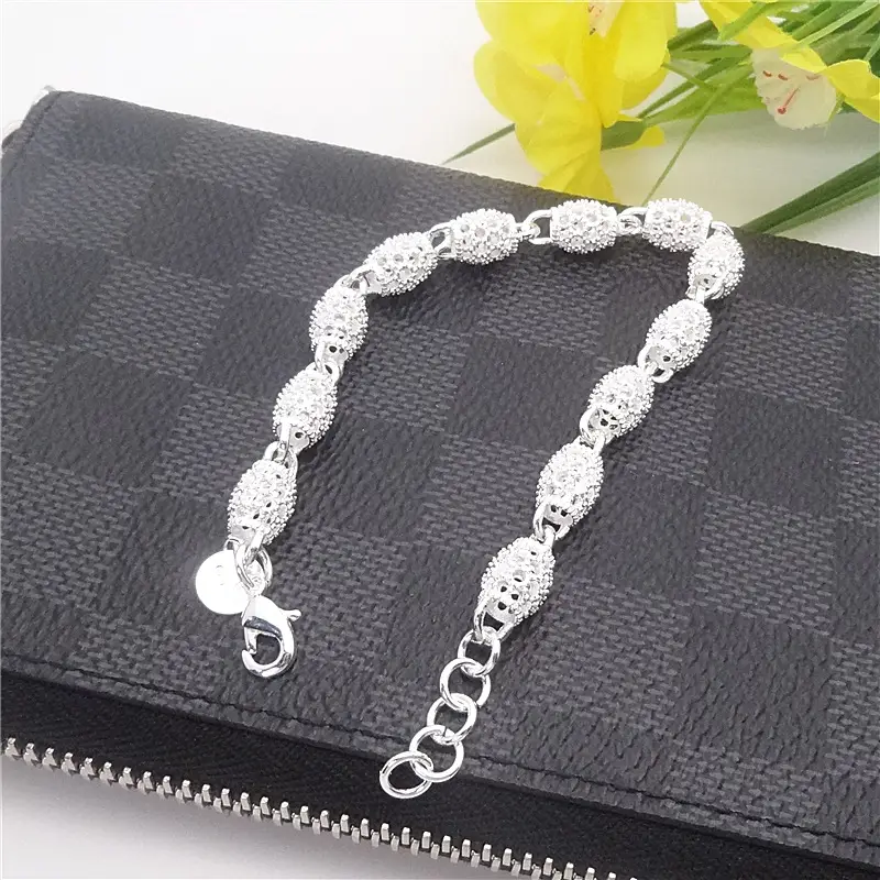 Silver Lace Bracelet 19cm Extension Chain — feature 15