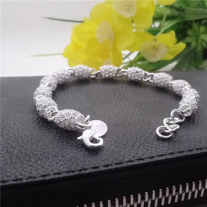 Silver Lace Bracelet 19cm Extension Chain — feature 16