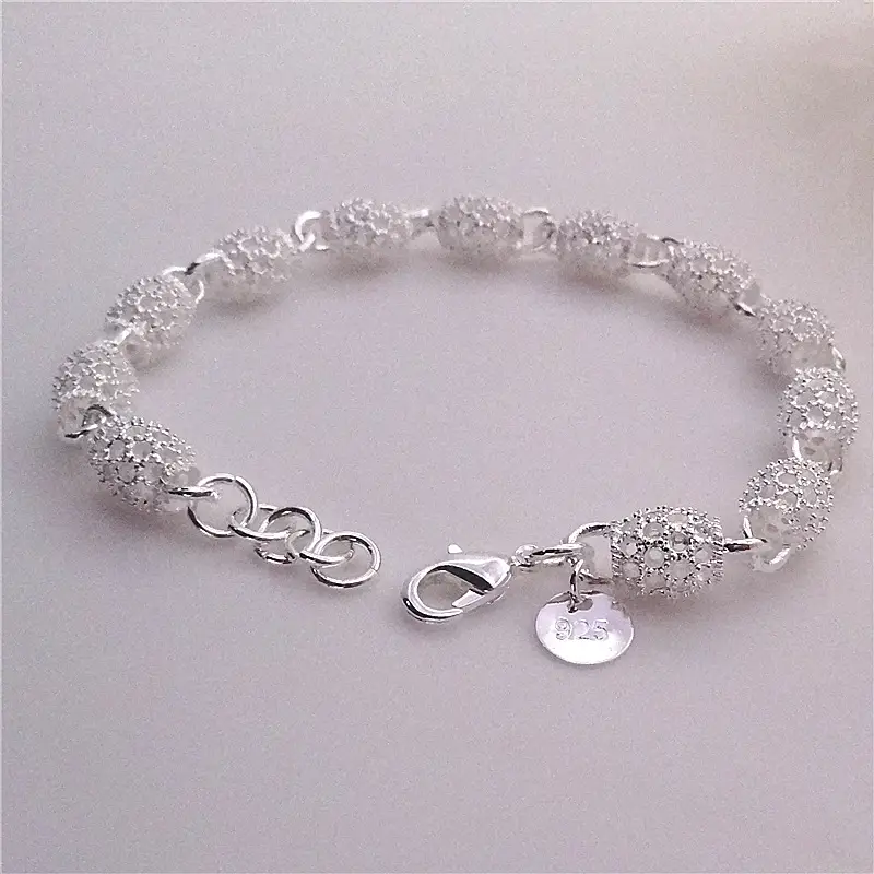Silver Lace Bracelet 19cm Extension Chain — feature 17