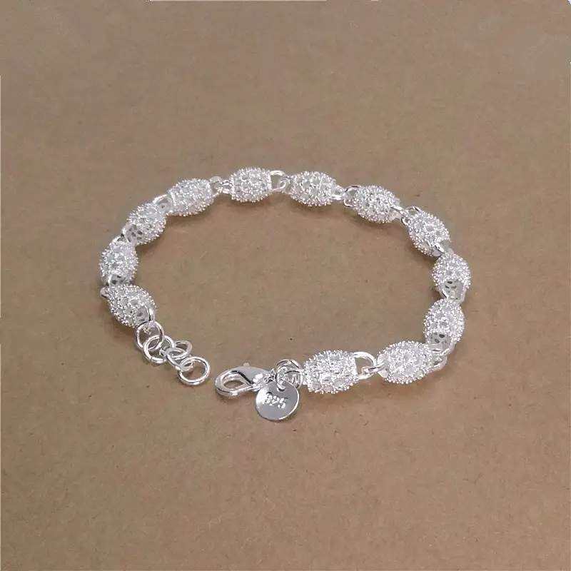 Silver Lace Bracelet 19cm Extension Chain — feature 23
