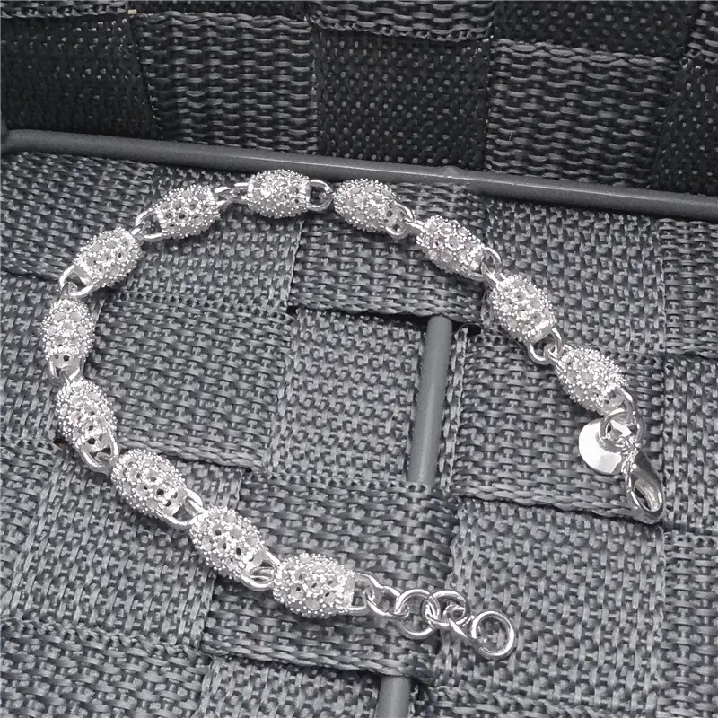 Silver Lace Bracelet 19cm Extension Chain — feature 26
