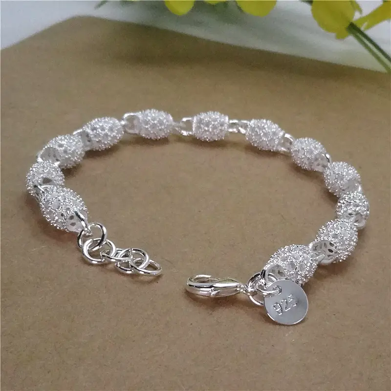 Silver Lace Bracelet 19cm Extension Chain — feature 27