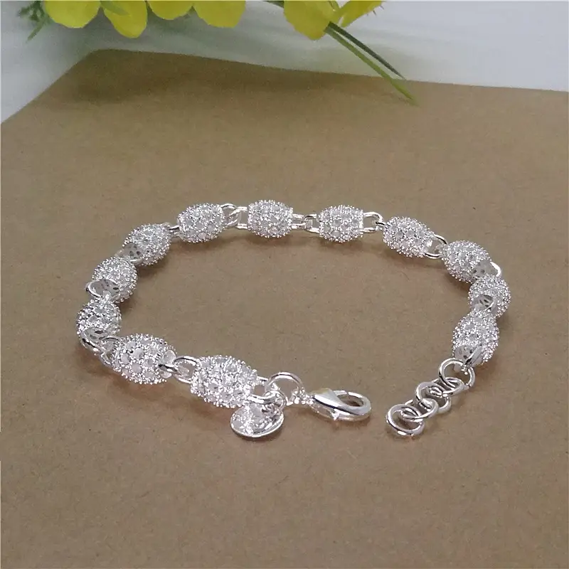 Silver Lace Bracelet 19cm Extension Chain — feature 28