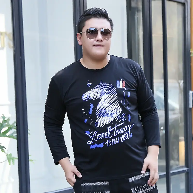 Bimeng Long Sleeve Printed T-Shirt Black Extra Large - Image 5
