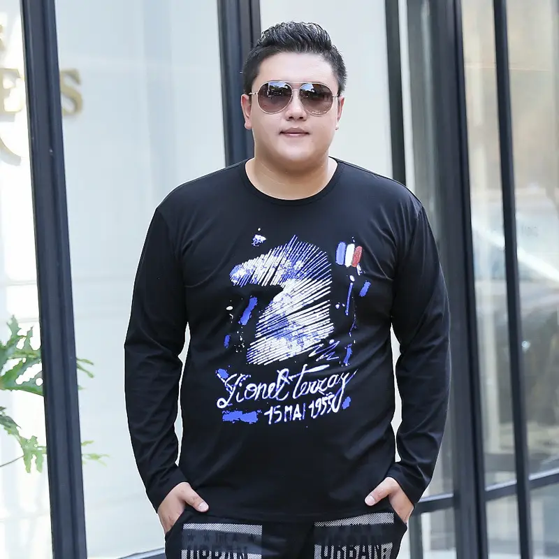 Bimeng Long Sleeve Printed T-Shirt Black Extra Large - Image 6