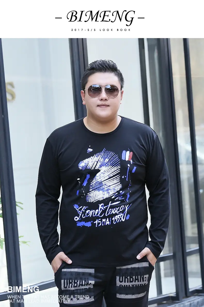 Bimeng Long Sleeve Printed T-Shirt Black Extra Large — feature 6