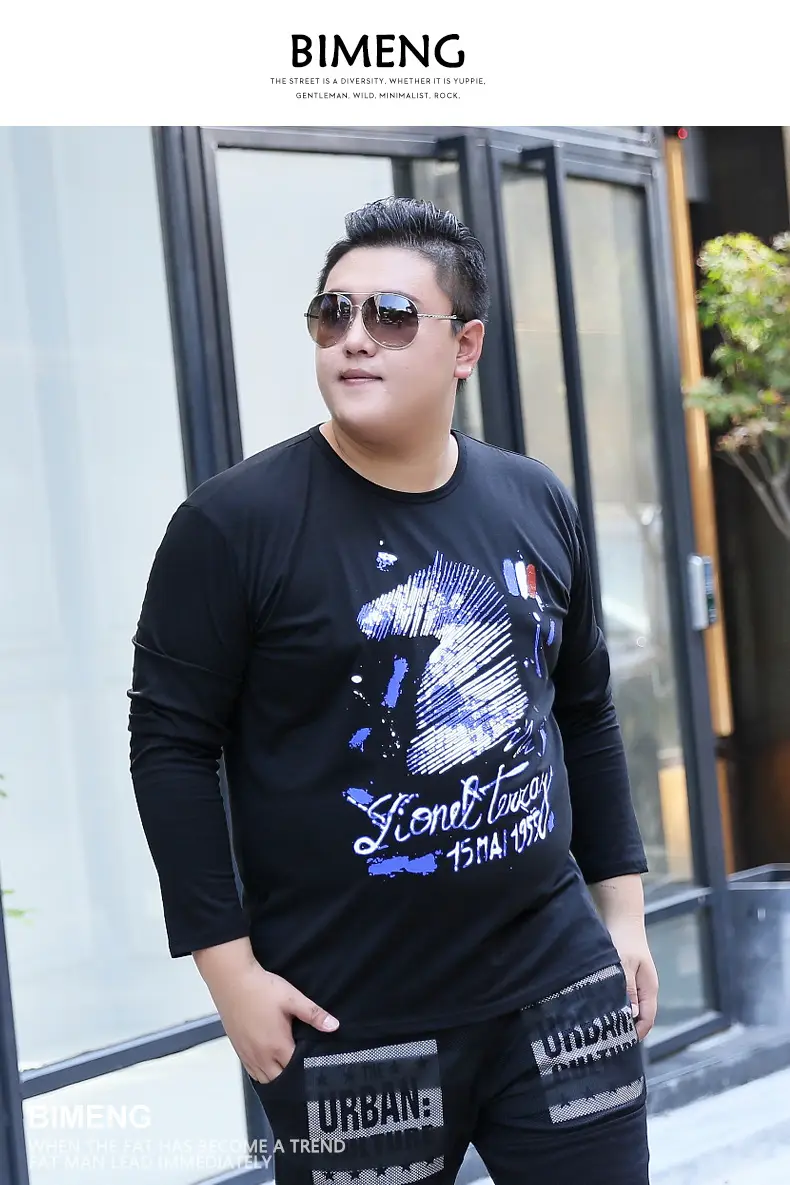 Bimeng Long Sleeve Printed T-Shirt Black Extra Large — feature 7