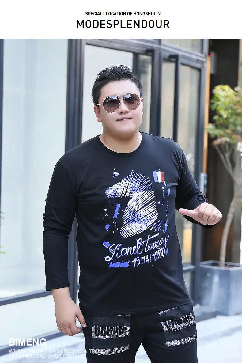 Bimeng Long Sleeve Printed T-Shirt Black Extra Large — feature 8